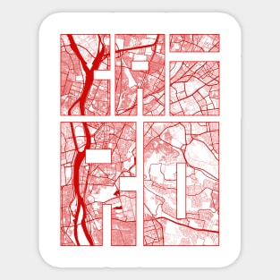 Cairo, Egypt City Map Typography - Oriental Sticker